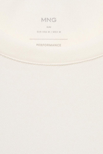 T-shirt à manches courtes - Écru - MANGO