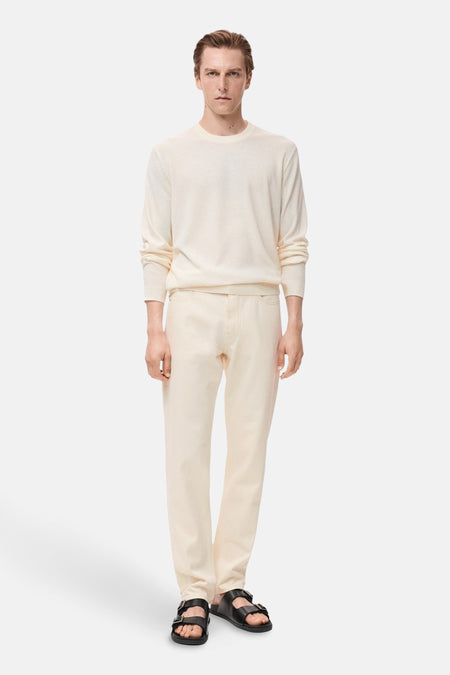 Pull à col rond - écru