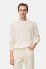 Pull à col rond - écru