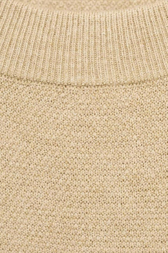 Pull à col rond - beige - MANGO