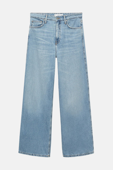 Jeans wide Light blue denim - MANGO