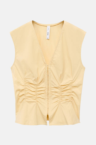 Blouse - Jaune - MANGO - 5