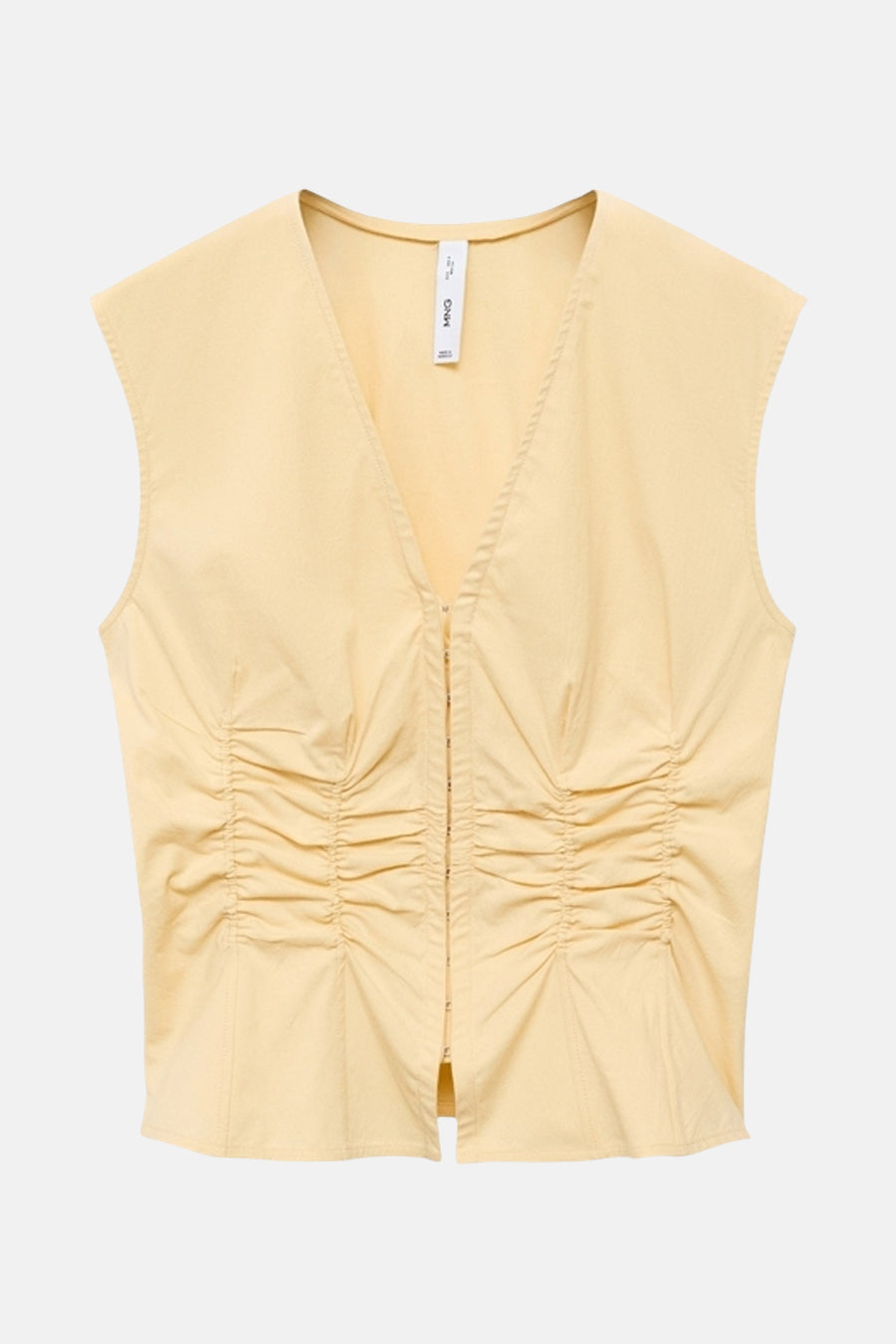 Blouse - Jaune - MANGO - 5