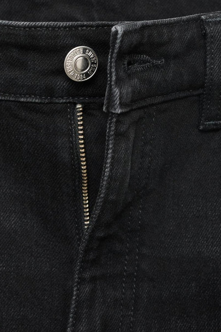 Mom Jeans Dark grey denim - MANGO