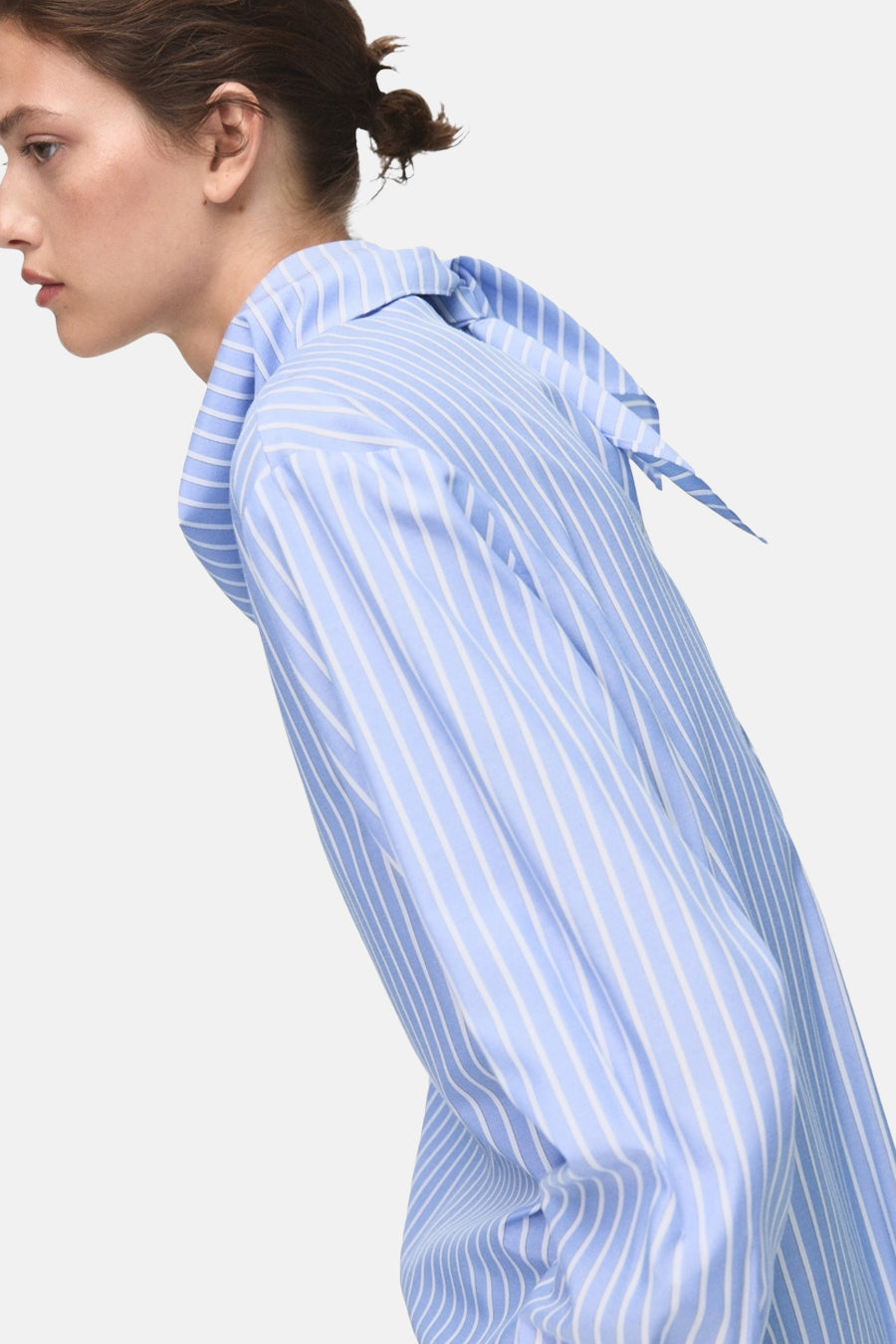 Blouse à manches longues - bleu - MANGO - 6