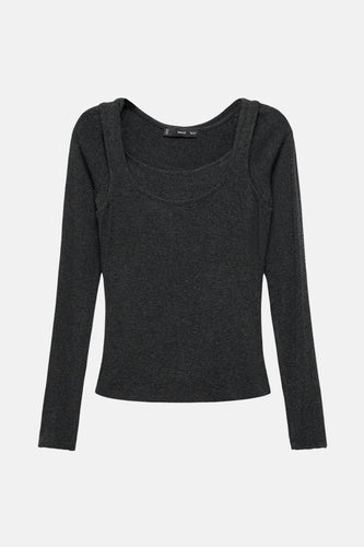 T-shirt à manches longues - gris