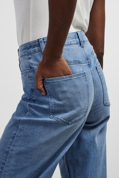 PCPEGGY HW WIDE PANT LB NOOS BC