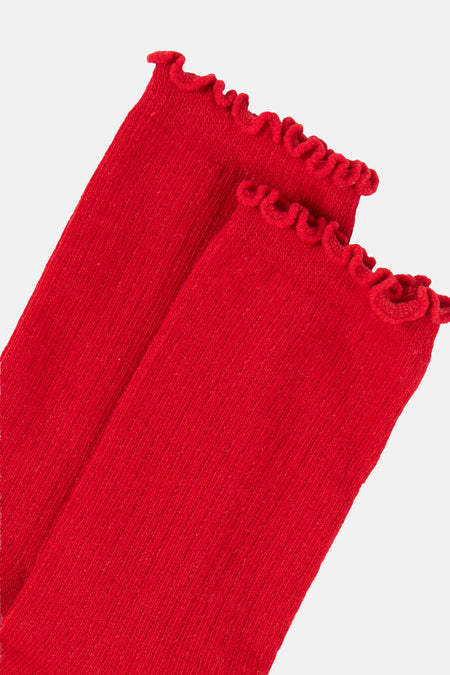 Chaussettes rouge - PIECES®