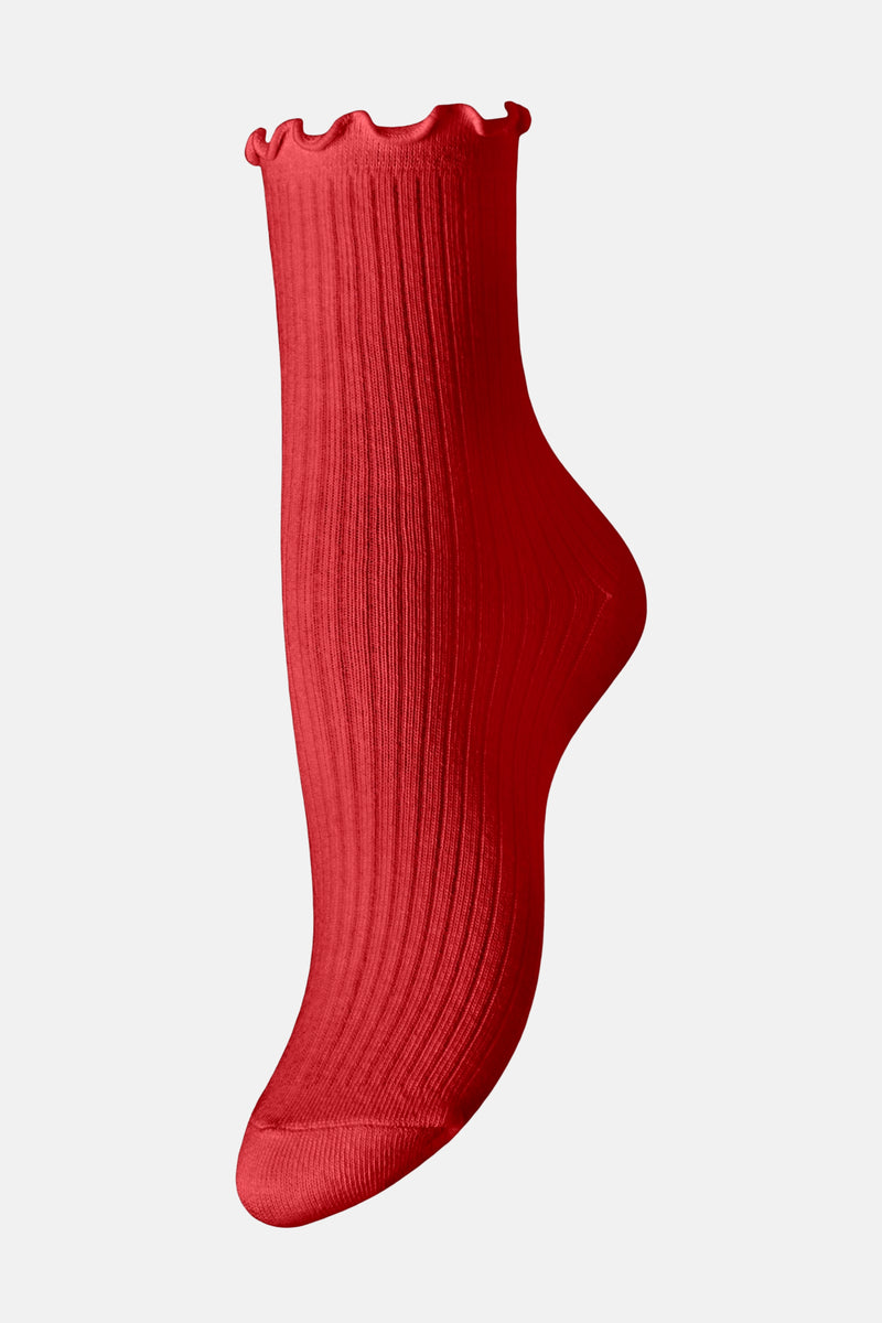 Chaussettes rouge - PIECES®