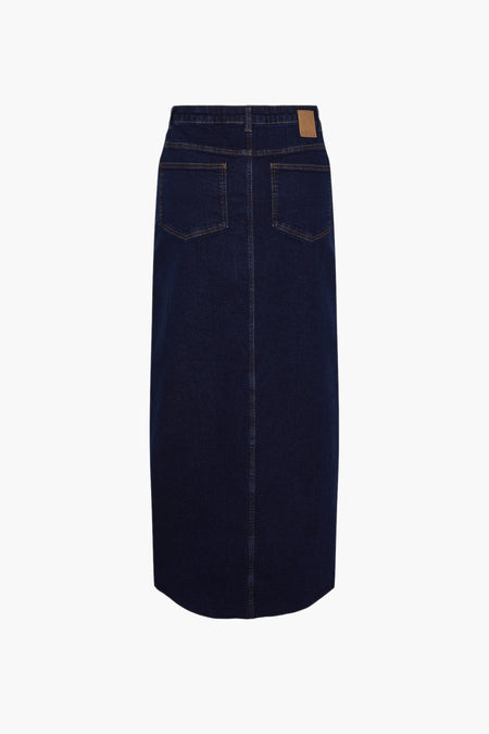 Jupe longue - Dark Blue Denim