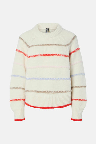 Pull à col rond - beige - PIECES®