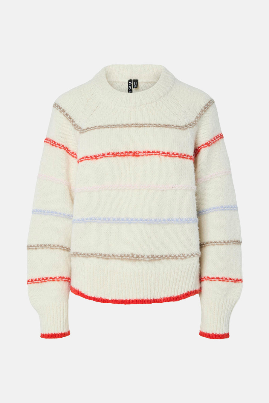 Pull à col rond - beige - PIECES®