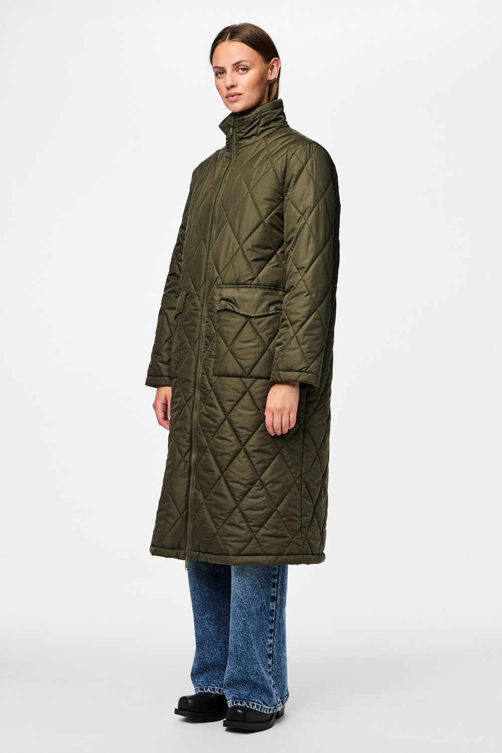 Veste longue Vert - PIECES®