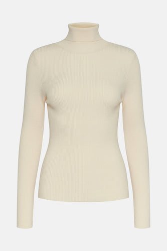 Pull à col roulé - écru - PIECES®