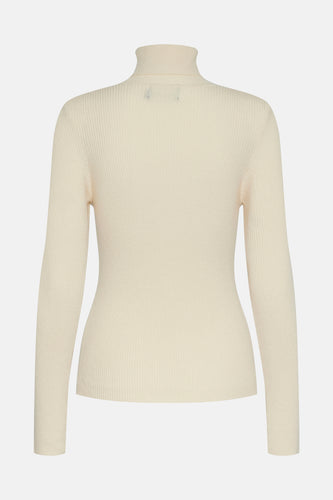 Pull à col roulé - écru - PIECES®