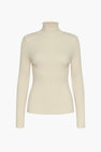 Pull à col roulé - écru