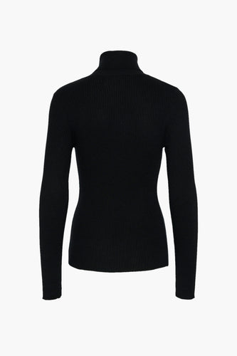 Pull à col roulé - noir - PIECES®