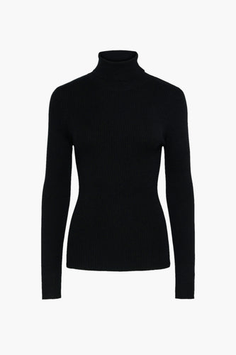 Pull à col roulé - noir - PIECES®