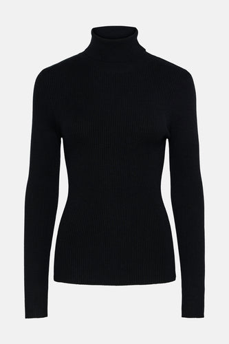 Pull à col roulé - noir - PIECES®