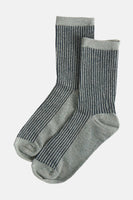 PCSEBBY GLITTER LONG STRIPE SOCK NOOS BC