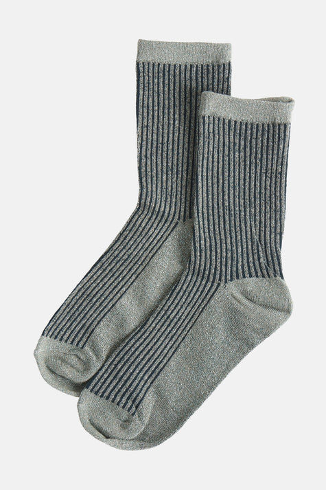 PCSEBBY GLITTER LONG STRIPE SOCK NOOS BC
