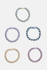 PCJASMINA HAIR ELASTIC 5-PACK D2D