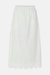 Jupe longue Blanc - PIECES®
