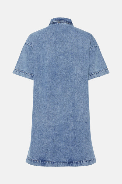 Robes manches courtes Mid blue denim - PIECES®