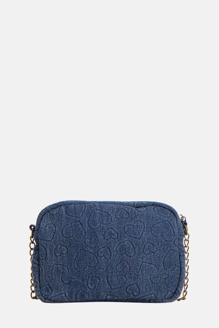 PCNAINA HEART DENIM CROSS BODY FC