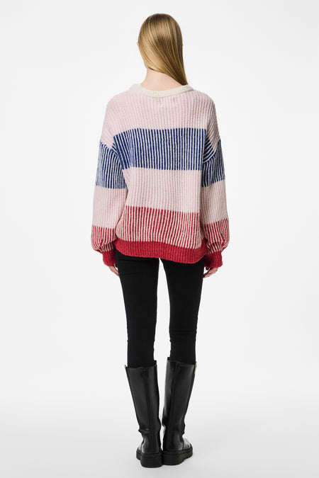 PCNOLO LS O-NECK KNIT MM BC