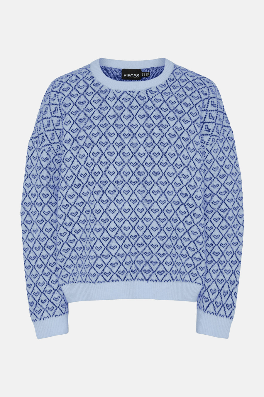 Pull à col rond - bleu - PIECES®