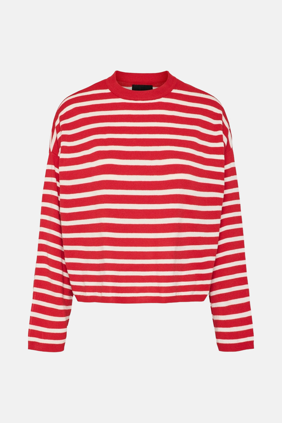 Pull à col rond - rouge - PIECES®