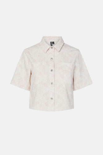 Chemise à manches courtes - Rose - PIECES®