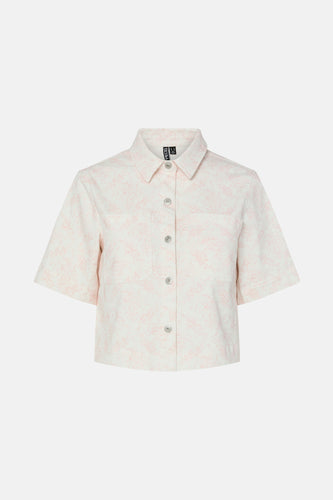 Chemise à manches courtes - Rose - PIECES®