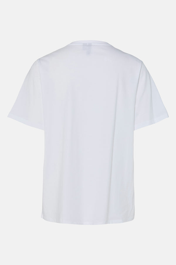 Top uni manche courte Blanc - PIECES®