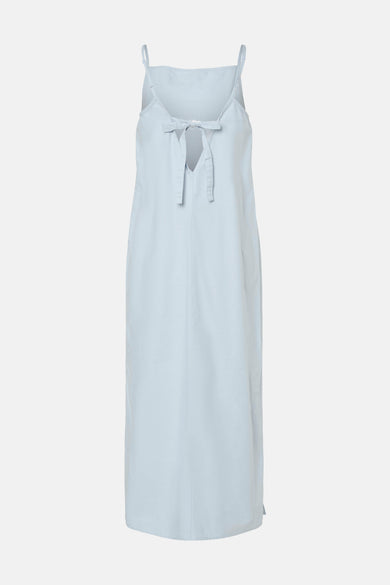 PCTARA STRAP MIDI DRESS WVN