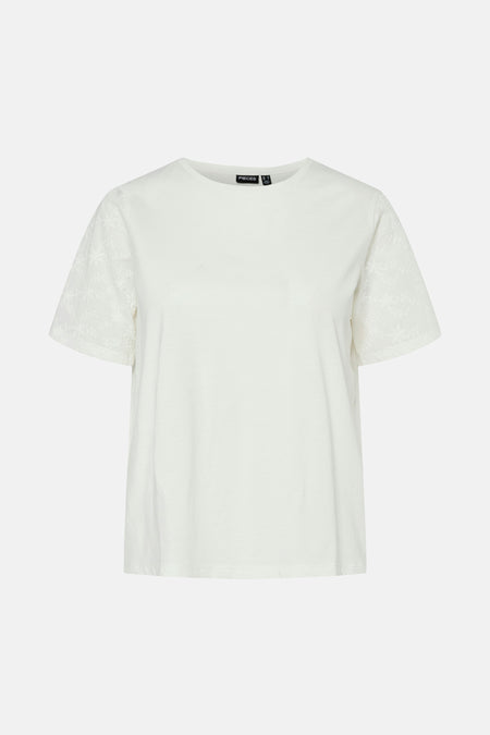 PCTANDREA SS EMBRODIERY T-SHIRT JRS BC