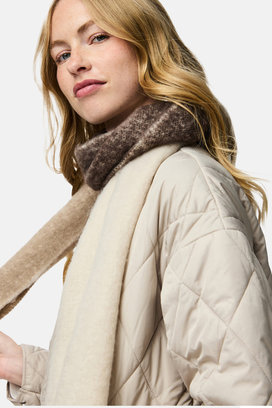 PCBEA NARROW LONG SCARF NOOS BC - PIECES®