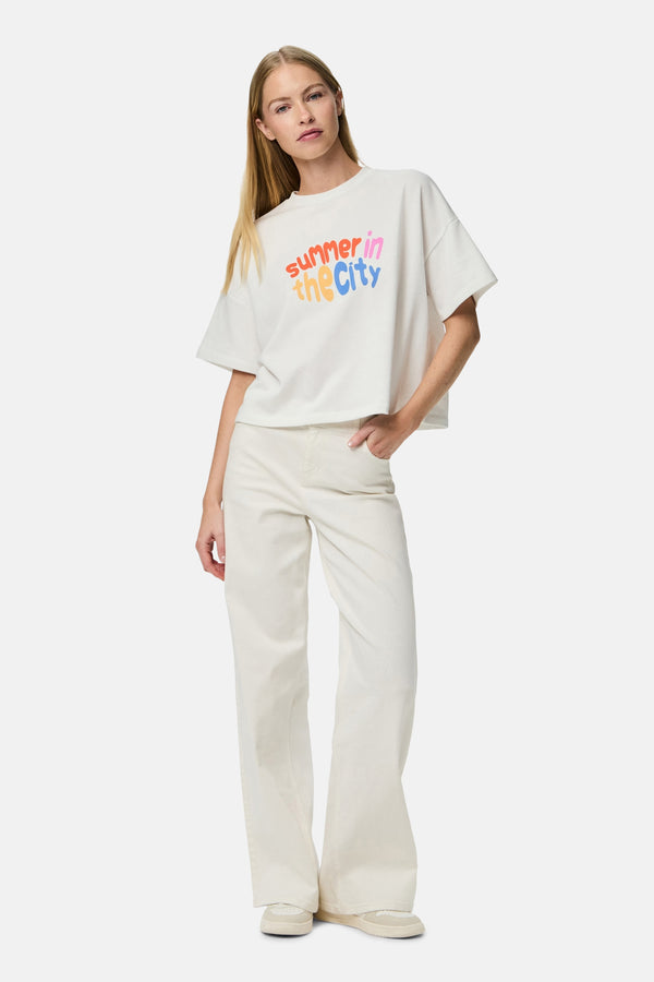 PCCHILLI SUMMER 2/4 LOOSE PRINT SWEAT BC