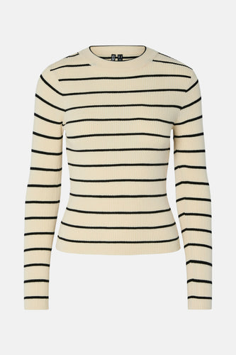 PCMIRA NEW LS O-NECK KNIT NOOS BC