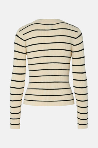 PCMIRA NEW LS O-NECK KNIT NOOS BC
