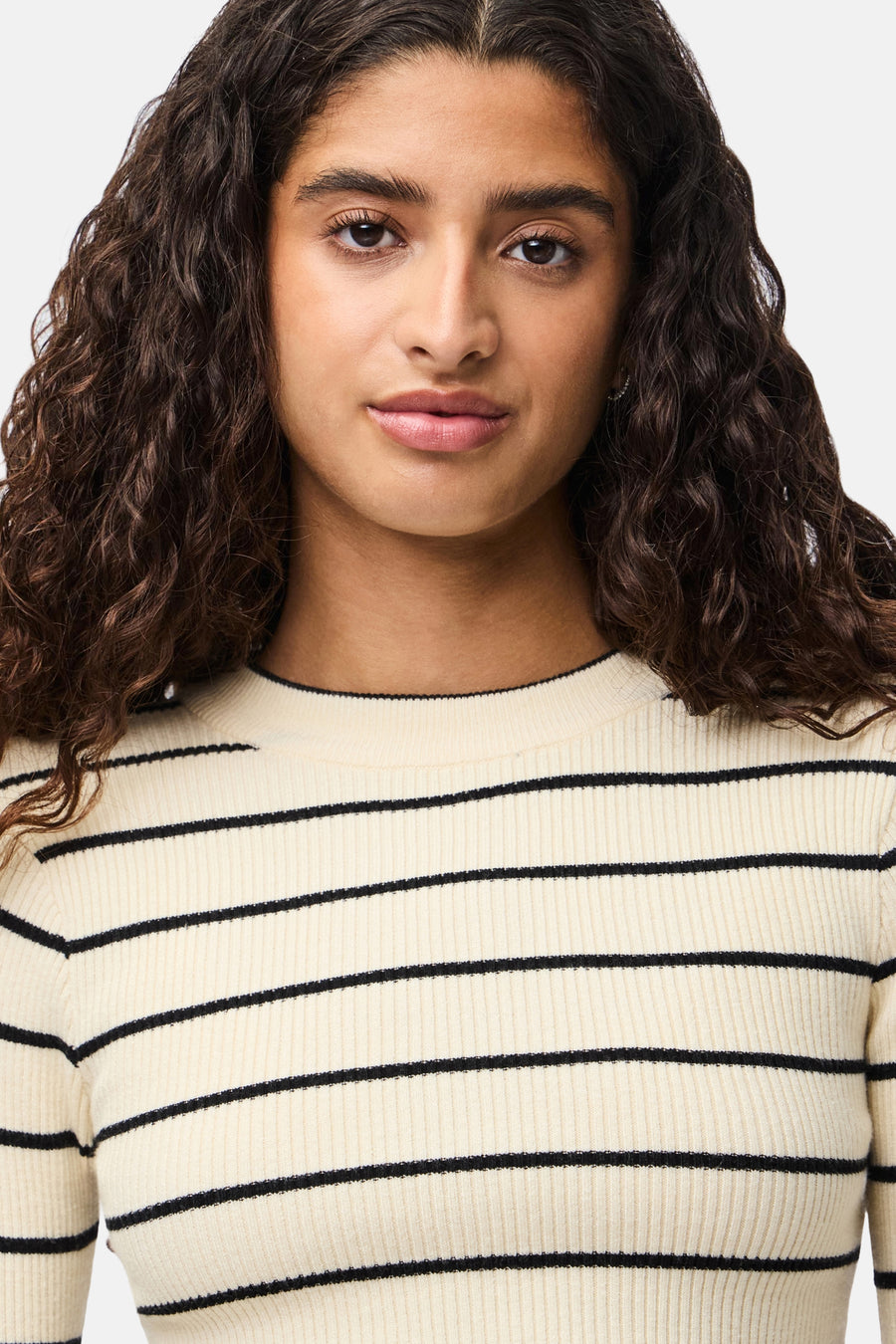 Pull à col rond - beige - PIECES®