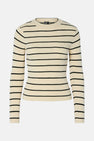 Pull à col rond - beige