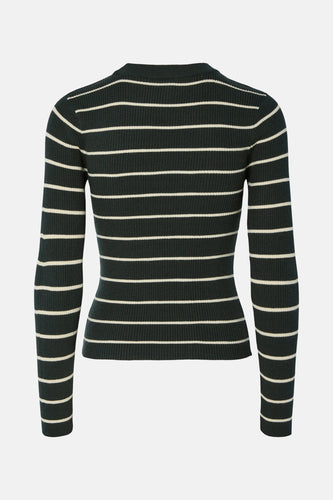 Pull à col rond - vert - PIECES®