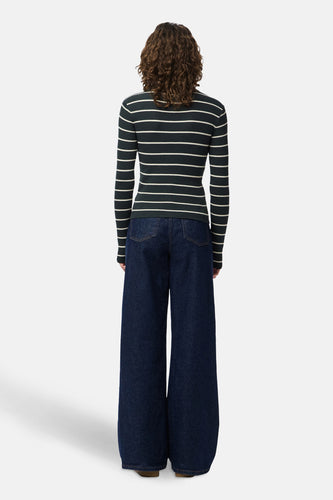 Pull à col rond - vert - PIECES®