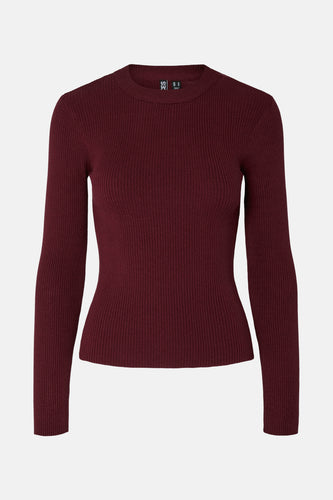PCMIRA NEW LS O-NECK KNIT NOOS BC