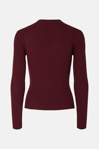 PCMIRA NEW LS O-NECK KNIT NOOS BC