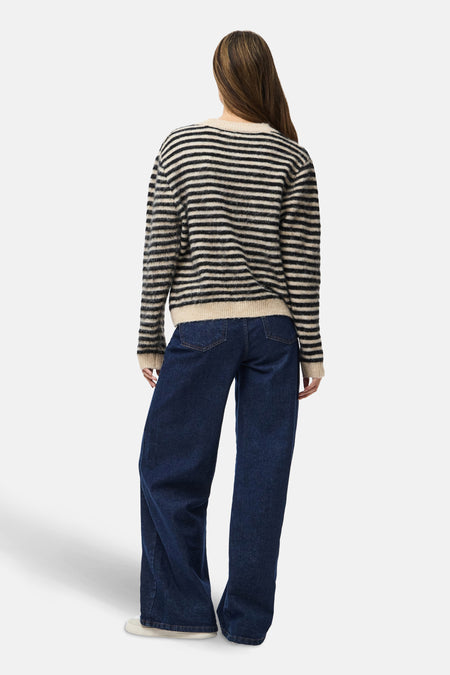 PCJADA LS O-NECK KNIT BC
