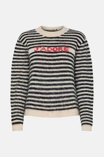 Pull à col rond - noir - PIECES® - 6