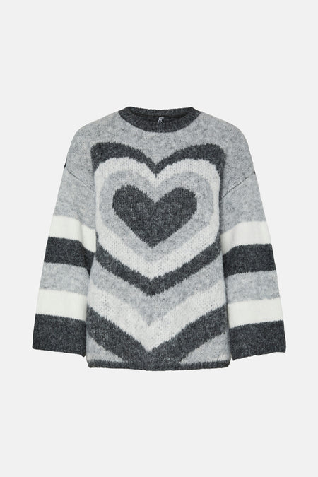 PCJESSA LS O-NECK KNIT BC